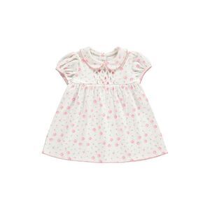 Rachel Riley Girls  Floral Jersey Dress, White